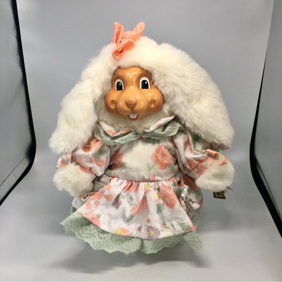 VTG 1992 Robert Raikes “Buttercup” 13” Wood Face & Feet Rabbit Original Box - Picture 3 of 11